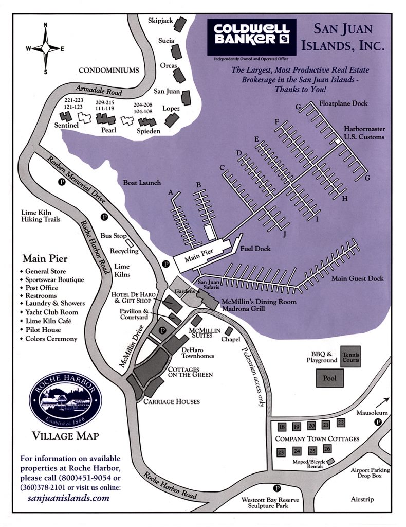 Roche Harbor Map - Coldwell Banker San Juan Islands Inc